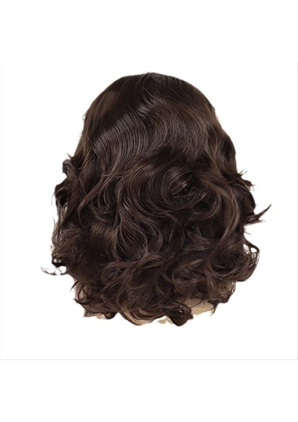 Erkekler Kısa Kıvırcık Kahverengi Wig Cadılar Bayramı Cosplay Wig Anime Kostüm Peruk (Yurt Dışından) fiyatları