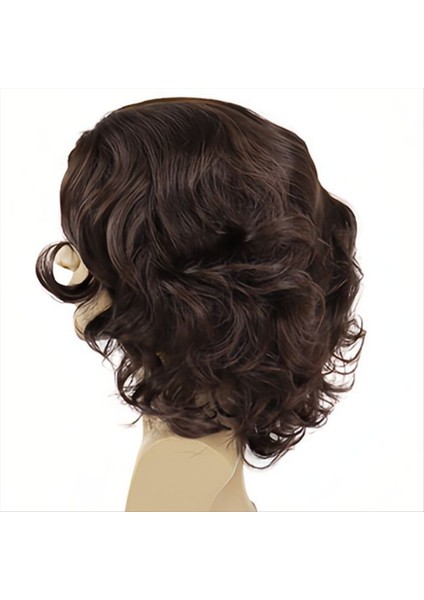 Erkekler Kısa Kıvırcık Kahverengi Wig Cadılar Bayramı Cosplay Wig Anime Kostüm Peruk (Yurt Dışından) fırsatları