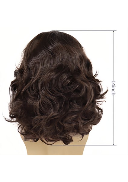 Erkekler Kısa Kıvırcık Kahverengi Wig Cadılar Bayramı Cosplay Wig Anime Kostüm Peruk (Yurt Dışından) indirimleri