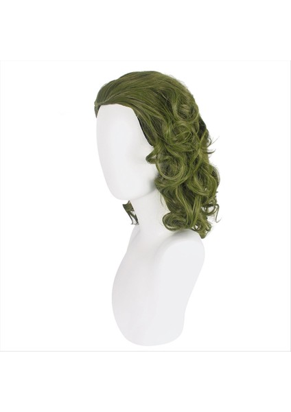 Palyaço Kostüm Peruk Erkekler Için Yeşil Peruk Kısa Dalgalı Peruk Joker Fleck Wig Cadılar Bayramı Partisi (Yurt Dışından) fiyatları