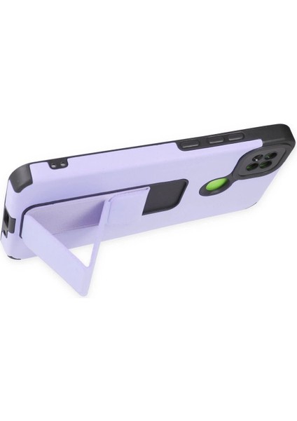 Xiaomi Redmi 9c Kılıf Mega Standlı Silikon - LILA-(5796) - X758I805-R97758 fırsatları
