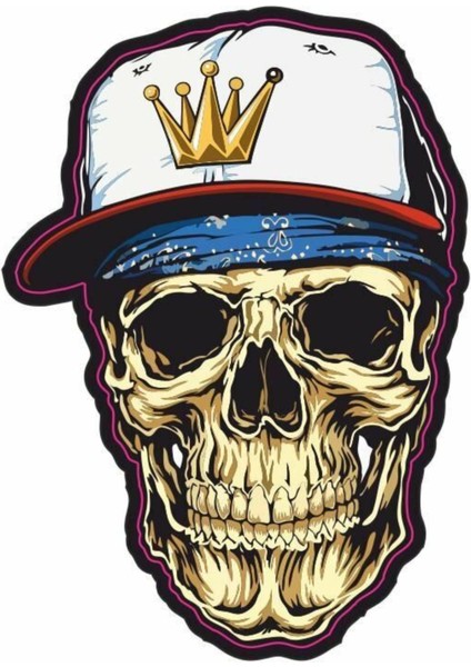 Kabartmalı Iskambil Kartlı Joker Motor ve Oto Sticker 11X9 cm Ölçüsünde