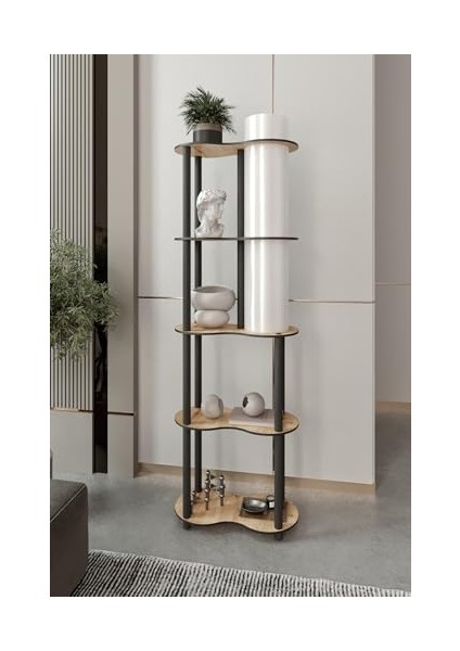 Lambader Ceviz – Ahşap Görünümlü Modern Gövde, 145 cm Yükseklik, Geniş Tabanlı Tasarım (24X48 Cm), E27 Duy Tipi Uyumlu, LED Ampul ile Kullanılabilir, Göz Yormayan Işık (Mese) fiyatları