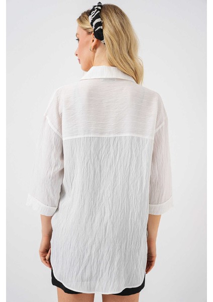Kadın Gömlek 20317 Beyaz indirimleri