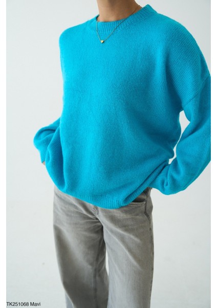 Kadın Bisiklet Yaka Basıc Kazak fiyatları