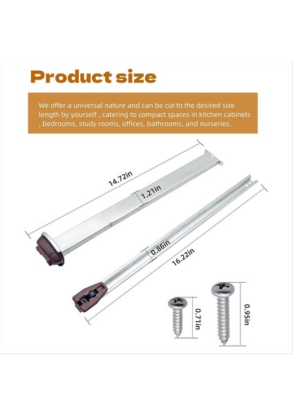 Metal Çekmece Slayt Değiştirme Çeşitli Şifoniyerler ve Komodinler Çekmeceli Pist ve Metal Destek Plakası ile Ray Kiti (Yurt Dışından) fiyatları