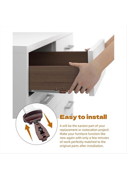 Metal Çekmece Slayt Değiştirme Çeşitli Şifoniyerler ve Komodinler Çekmeceli Pist ve Metal Destek Plakası ile Ray Kiti (Yurt Dışından) indirimleri