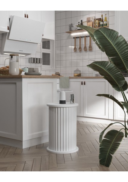 Modena Damacana Kılıfı Beyaz - Dekoratif Lüks Damacana Gizleme Saklama Kılıfı fiyatları