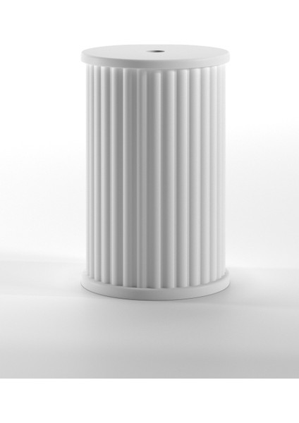 Modena Damacana Kılıfı Beyaz - Dekoratif Lüks Damacana Gizleme Saklama Kılıfı