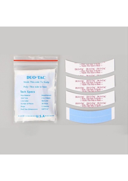 36PC/BAG Super Strong Duo-Tac Wig Çift Bant Slitting Hattı Taraflı Yapışkan Uzatma Toupees/dantel Peruk Için Saç Şeritleri (Yurt Dışından) fiyatları