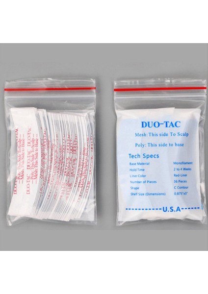 36PC/BAG Super Strong Duo-Tac Wig Çift Bant Slitting Hattı Taraflı Yapışkan Uzatma Toupees/dantel Peruk Için Saç Şeritleri (Yurt Dışından) fırsatları