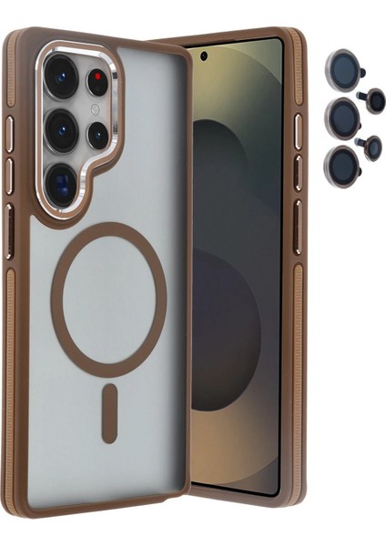 Samsung Galaxy S25 Ultra Winner Magsafe Kapak - GOLD-(5796) - X839I977-R94839 fiyatları