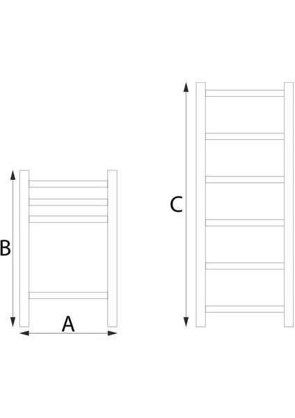 14 Basamaklı Düz Uzayan Teleskopik Merdiven 5 M
