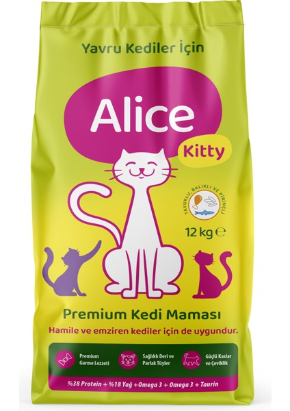 Kitty Tavuklu Yavru Kedi Maması 12 kg modelleri
