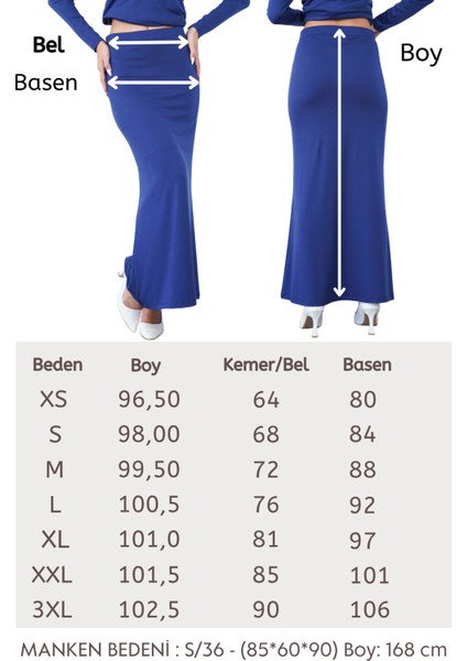 Nora Kadın Maxi Boy Astarlı Viskon Etek-Lacivert indirimleri