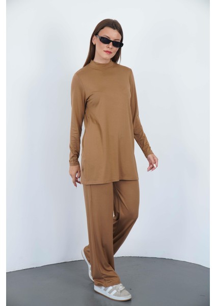 Viskon Tunik ve Pantolon Takım-Tarçın fiyatları