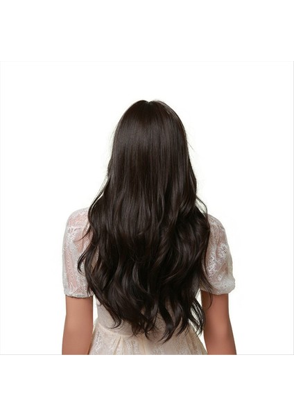 Patlamalı Uzun Kahverengi Peruklar Kadınlar Için Dalgalı Sentetik Peruklar Kimyasal Fiber Kıvırcık Saç (Yurt Dışından) fiyatları