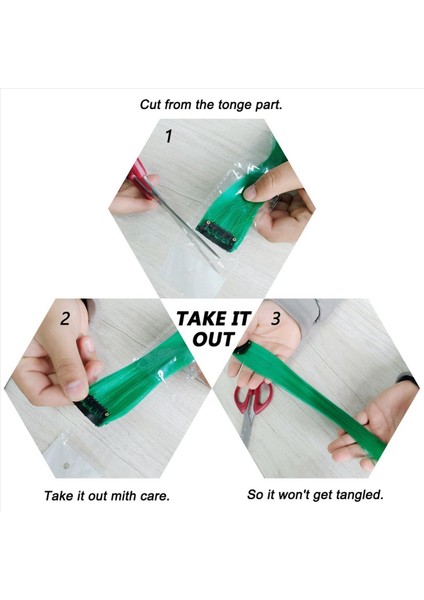 65 Pcs Renkli Parti Saç Uzatmalarında Renkli Klipsi Vurgular 55CM Düz Sentetik Saç Parçaları Gökkuşağı (Yurt Dışından)