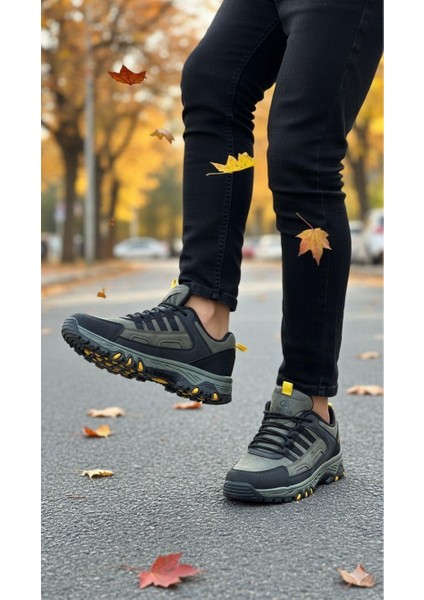 Erkek Su Geçirmez Ortopedik Outdoor Ayakkabı - Haki