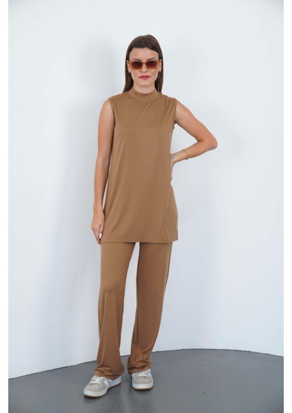 Kolsuz Tunik & Pantolon Takım-Tarçın