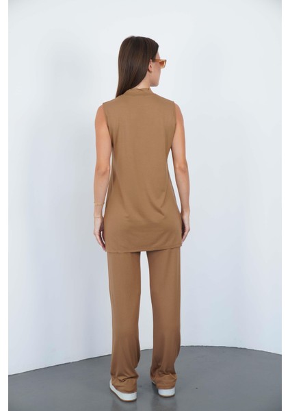 Kolsuz Tunik & Pantolon Takım-Tarçın
