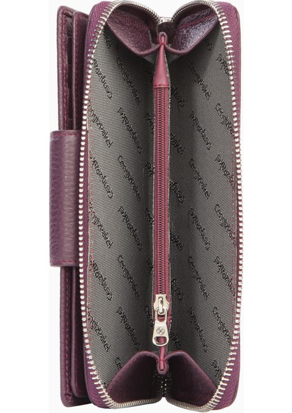 Hakiki Deri Kadın Cüzdan - 65133 - Mürdüm fiyatları