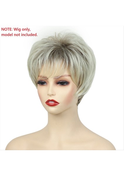 Kısa Açık Altın Peruklar Kısa Saç Moda Peruk Sentetik Kimyasal Elyaf Sıcaklık Ipek Peruk Tam Kafa Kapağı (Yurt Dışından) indirimleri