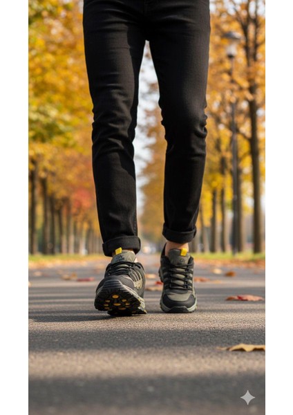 Erkek Su Geçirmez Ortopedik Outdoor Ayakkabı - Haki