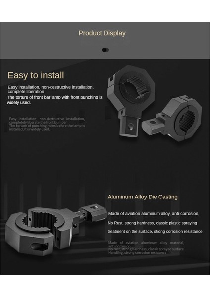 2pc Işık Çubuğu Montaj Kiti 28-50MM Evrensel Iş Işık Tüp Kelepçesi Montaj Braketi Dönebilir Motosiklet Kaza Çubuğu Için 360 ° (Yurt Dışından) indirimleri