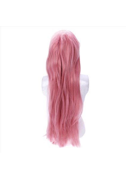 2 Adet 80CM Uzunluğunda Düz Cosplay Peruk Çok Renkli Isı Tam Esnek Peruklar (Pembe) (Yurt Dışından) modelleri