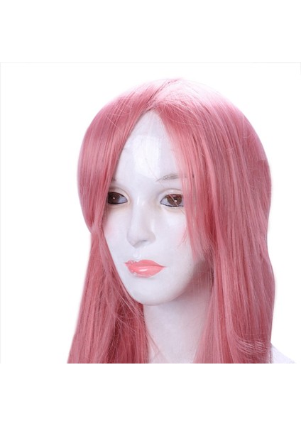 2 Adet 80CM Uzunluğunda Düz Cosplay Peruk Çok Renkli Isı Tam Esnek Peruklar (Pembe) (Yurt Dışından) fırsatları