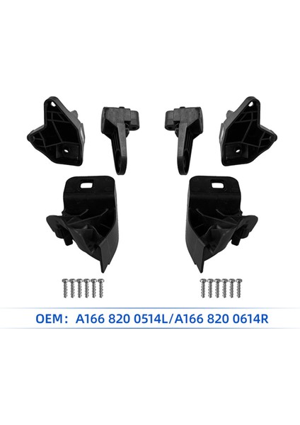 1paır Ön Far Rs Braket Onarım Montaj Kitleri Mercedes-Benz Gls Gl ml Sınıfı W166 11-15 A1668200514 A1668200614 (Yurt Dışından) indirimleri