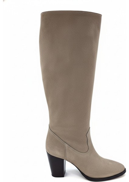 Hakiki Deri Kadın Çizme - Kalın Topuk 25HSY1976 fırsatları