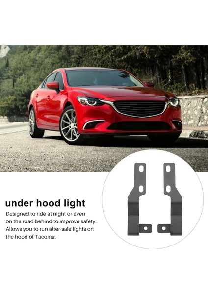 LED Işık Pod Metal Kaput Montaj Kiti/hendek Kaputu Toyota Tacoma 2005-2015 Için Hafif Braketler (Yurt Dışından) fırsatları