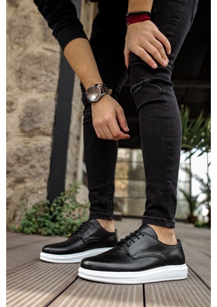 CH003 - DBT Classica Pelle Di Cuoio Erkek Ayakkabı SIYAH modelleri