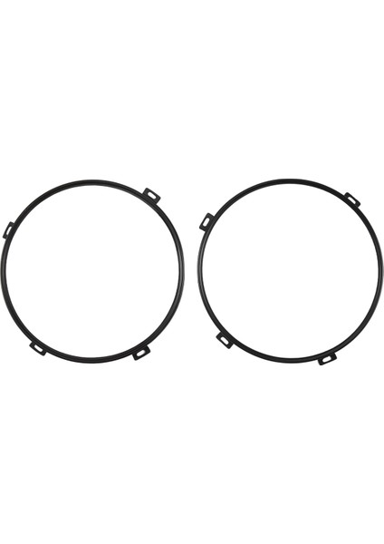 Jeep Wrangler Için 2pcs Jk Tj 07-17 7 Inç LED Far Yuvarlak Yuvarlak Halka Montaj Braketi Far Montaj Lambası Tutucuları Siyah (Yurt Dışından)