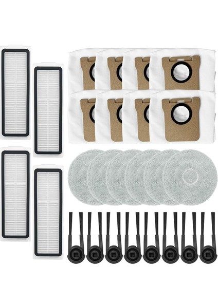 M40S / OV31CN Robot Süpürge Için Aksesuar Kiti, Yedek Parçalar, Yan Fırça Filtresi, Paspas Bezi, Toz Torbaları (Yurt Dışından)