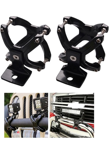 Ayarlanabilir LED Çalışma Işık Braketi 2-3 Inç Tüp Tampon Çubuk Tüp Rulosu ve Kafes Evrensel X-Clamp Işık Montaj Braketleri Kelepçesi-2 Parça (Yurt Dışından) indirimleri