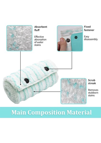 Temiz Tutmak Için 3'lü Mikrofiber Paspas Pedi Paketleri Yıkanabilir, Yeniden Kullanılabilir Yedek (Yurt Dışından) modelleri