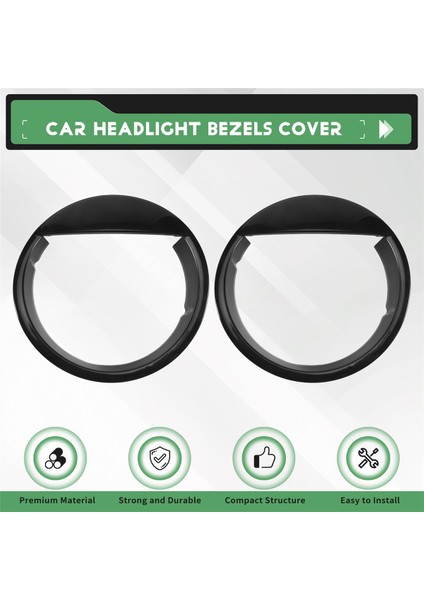 Kızgın Gözler Far Çerçeveleri Kapak Jeep Wrangler Tj 1997-2006 Angry Bird Head Lights Çerçeve Lambası Kapağı (Yurt Dışından) fırsatları