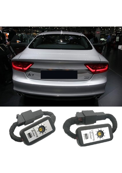 2pcs Araba Işığı Dinamik Dönüş Sinyal Göstergesi LED Arka Lamba Eklenti Modülü Audi A7 Sportback 2012-2014 (Yurt Dışından) modelleri