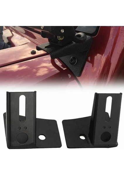 Jeep Wrangler Tj 1987-2006 Için LED Hafif Ön Cam Montaj Braketleri (Yurt Dışından) indirimleri