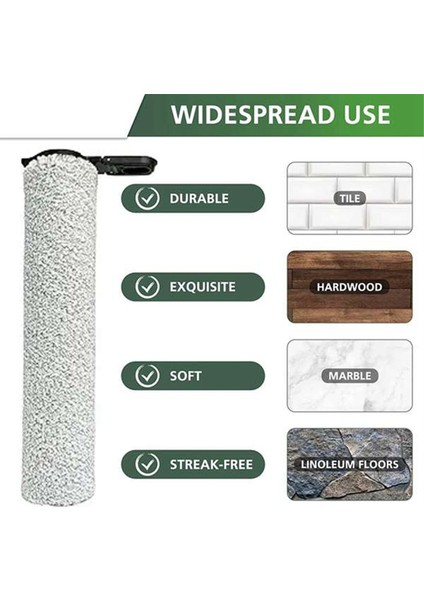 Floor One S7 Buharlı Temizlik Makinesi Yedek Parçası Için 4 Adet Rulo Fırça (Yurt Dışından) indirimleri