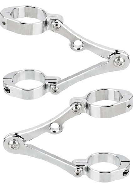 39MM-41MM Ayarlanabilir Far Montajı Kelepçe Gümüş Için Motosiklet Evrensel Far Braket Montaj Kelepçesi (Yurt Dışından)