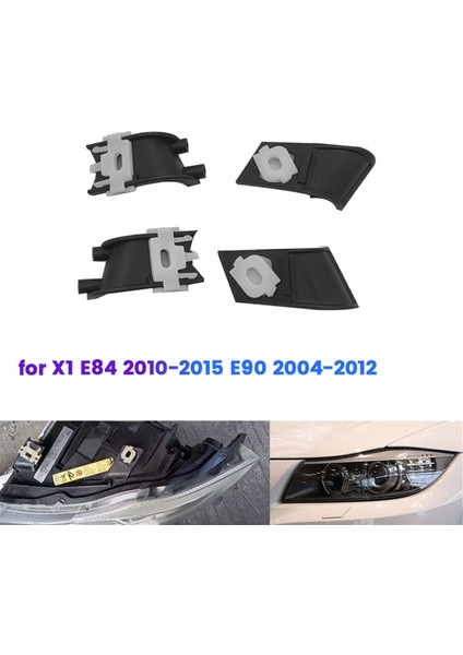 1paır Araç Ön Far Görev Backet Bmw X1 E84 2010-2015 E90 2004-2012 Far Göleti Tutucu (Yurt Dışından) indirimleri