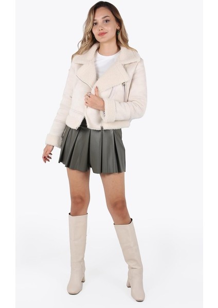 Kadın Mont 5170 Krem