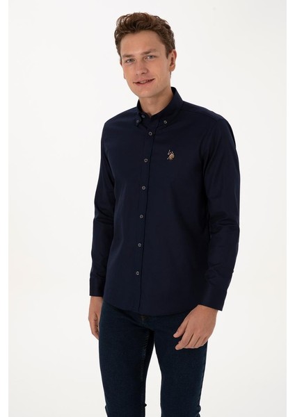 CEDCOLORREG025K U.s Polo Assn. Erkek Uzun Kol Gömlek 2225643 Lacivert