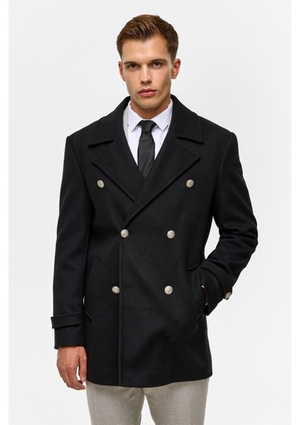 Kruvaze Erkek Kaban KB2010100323 Siyah