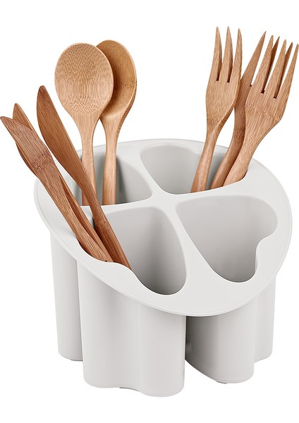 Yonca Kaşıklık Qlux Kaşık Kepçe Kurutmalık Tezgahüstü Kurutmalık L-00266