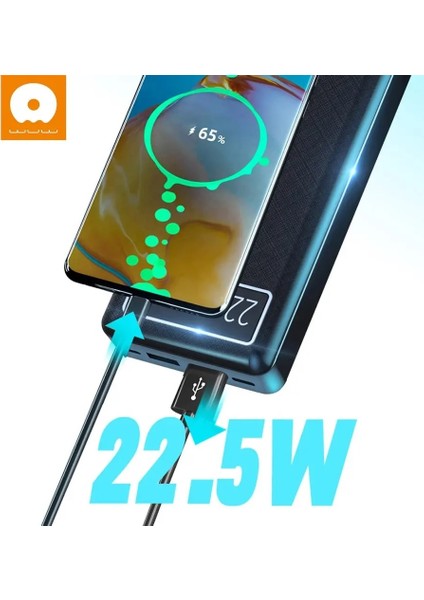 Y100 Power Bank 20000MAH ve Hızlı Şarj 22,5W Beyaz modelleri